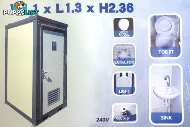New Single Portable Toilet Restroom Block
