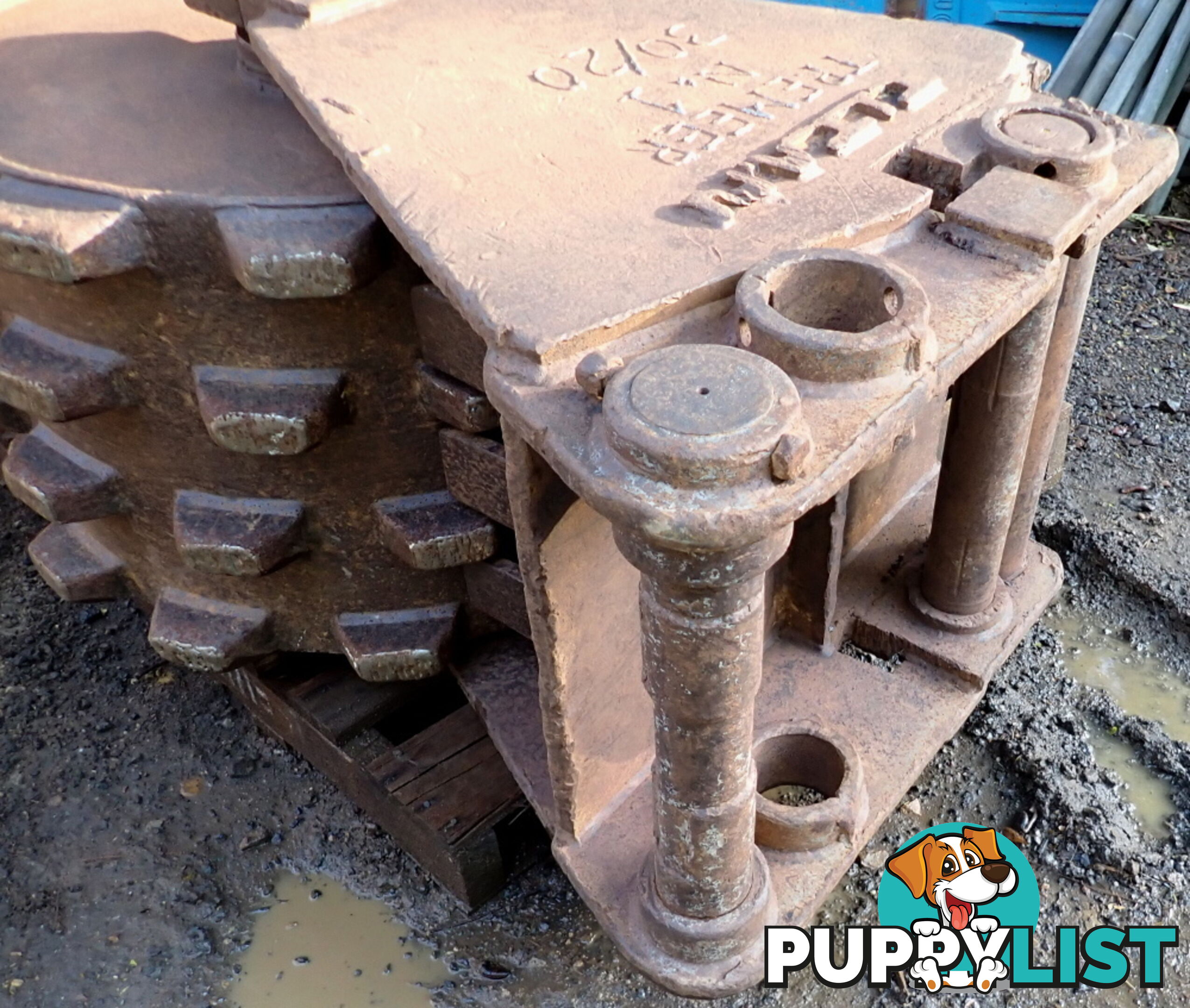22-50 ton (100/90/80mm pin) Titan Excavator Compaction Wheel