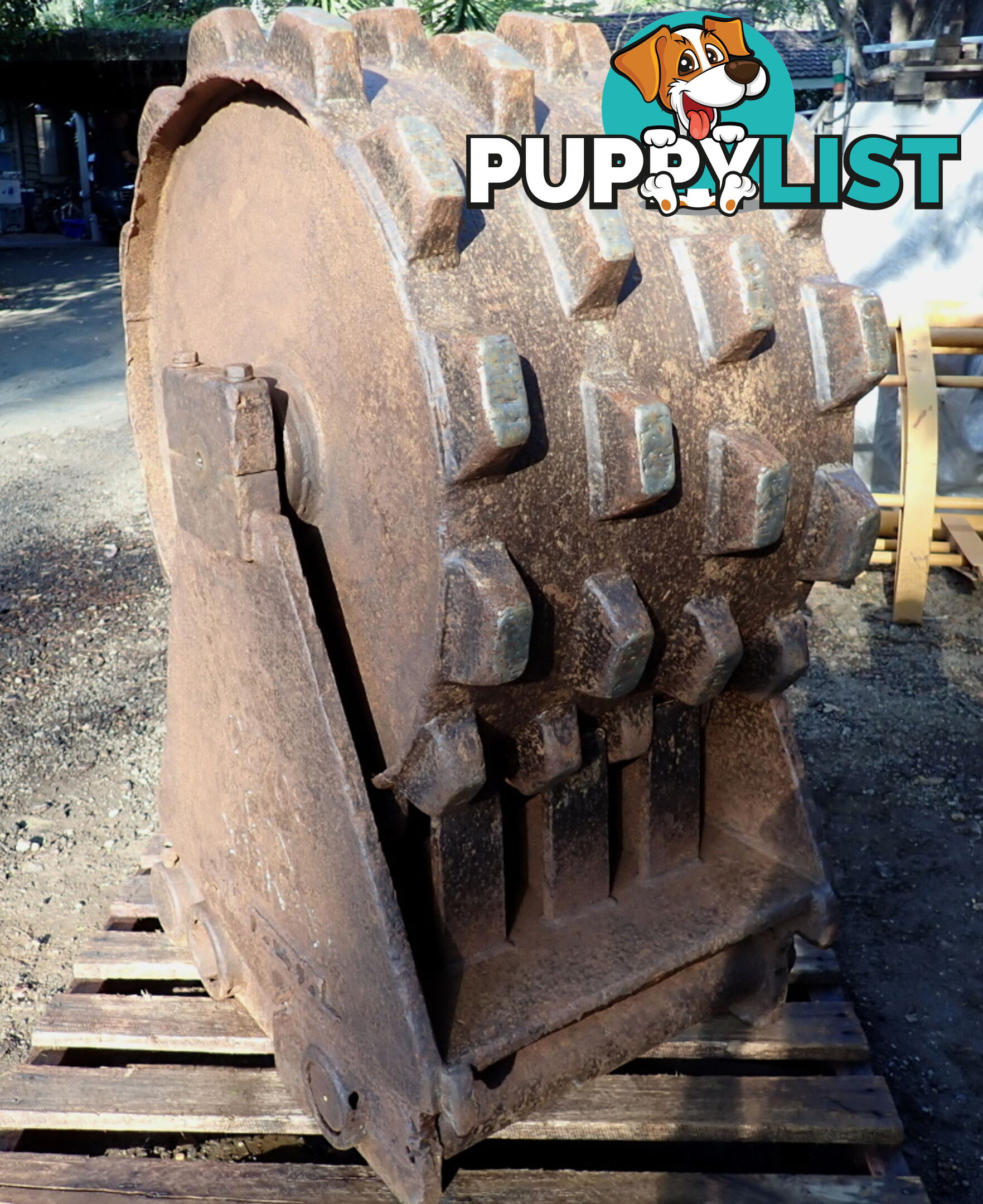 22-50 ton (100/90/80mm pin) Titan Excavator Compaction Wheel
