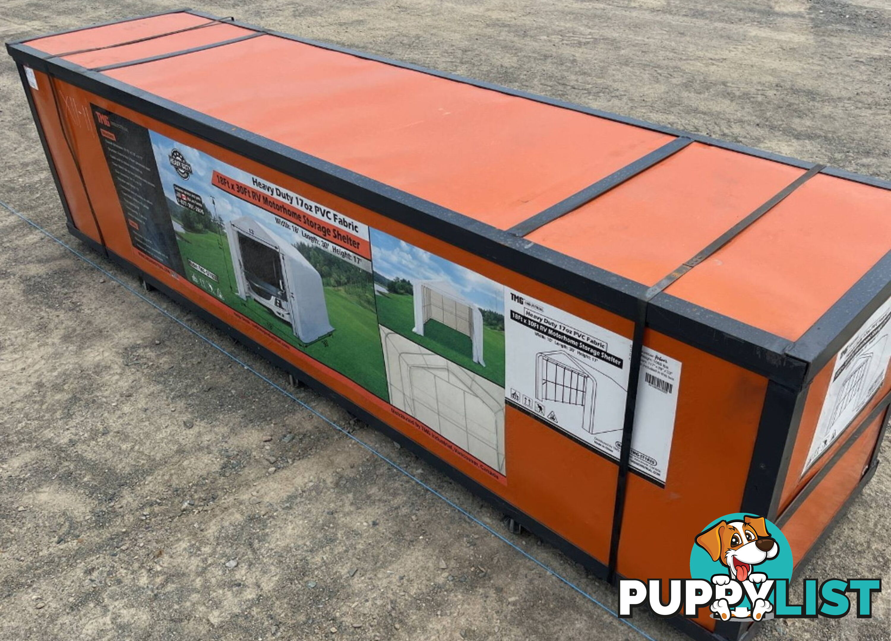 50m2 Motorhome / RV / Caravan / Boat Storage Shelter Building 5.5m x 9m x 5.3m