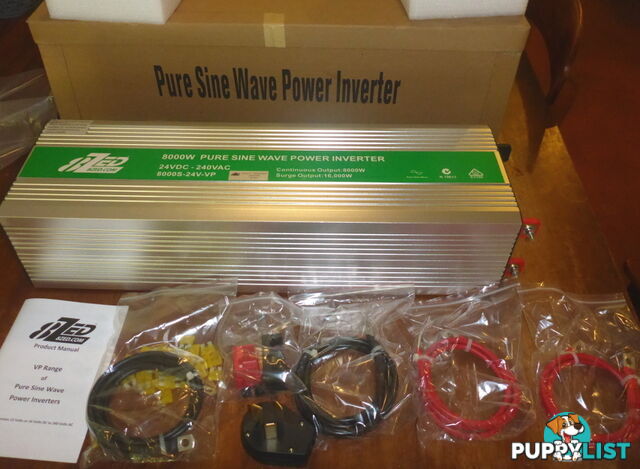 RRP $4550. New 8000w (16000w peak) 24Vdc-240Vac Pure Sine Wave Power Inverter