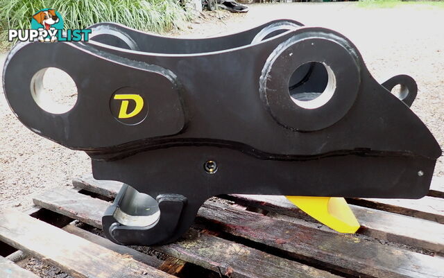 90mm pin Hitch grabs 80mm & 90mm buckets New Doherty D-Lock Hydraulic Excavator Quick Hitch Coupling