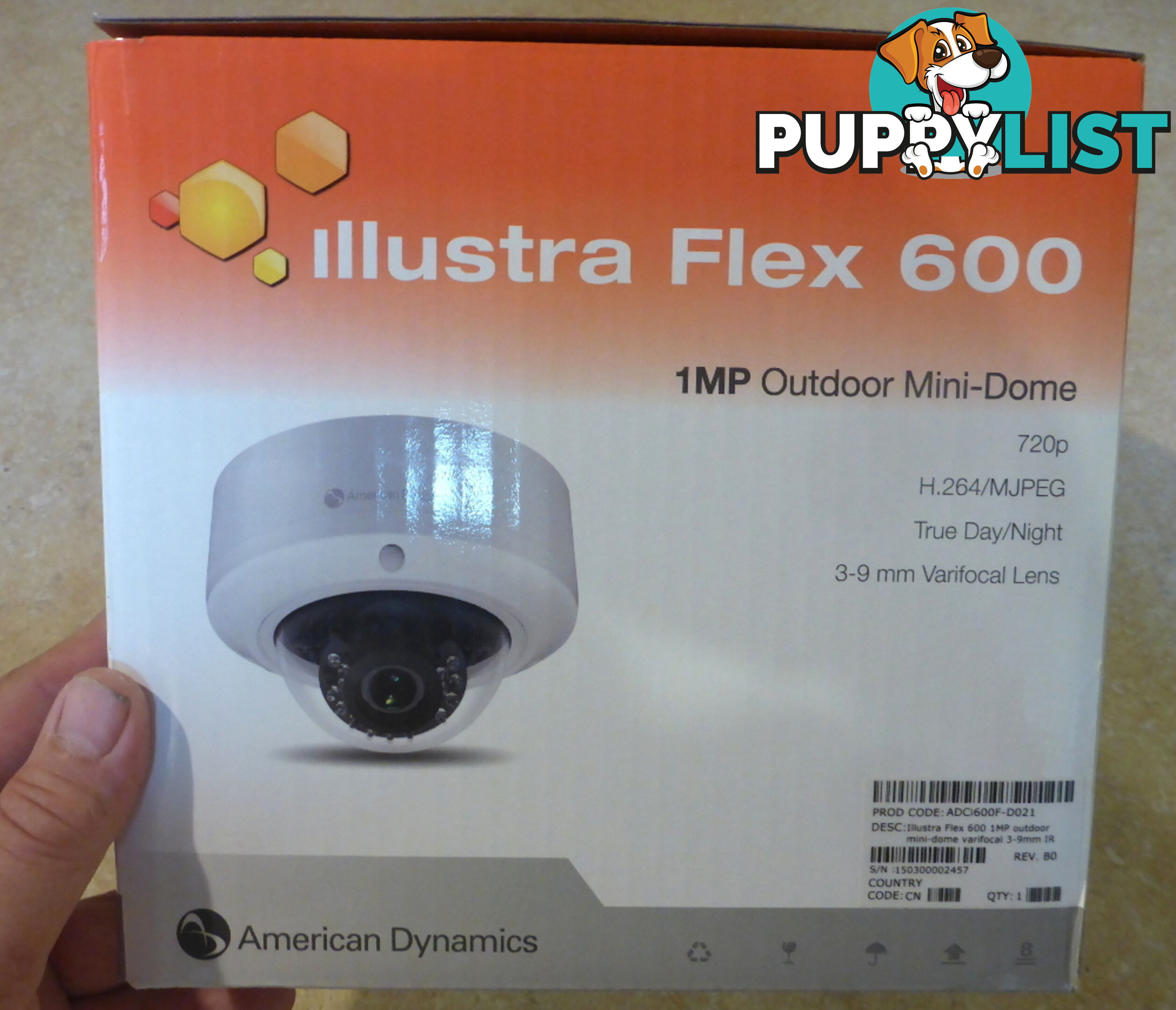 New Tyco / American Dynamics Illustra Flex 600 Mini Dome IP / CCTV Outdoor Security Camera