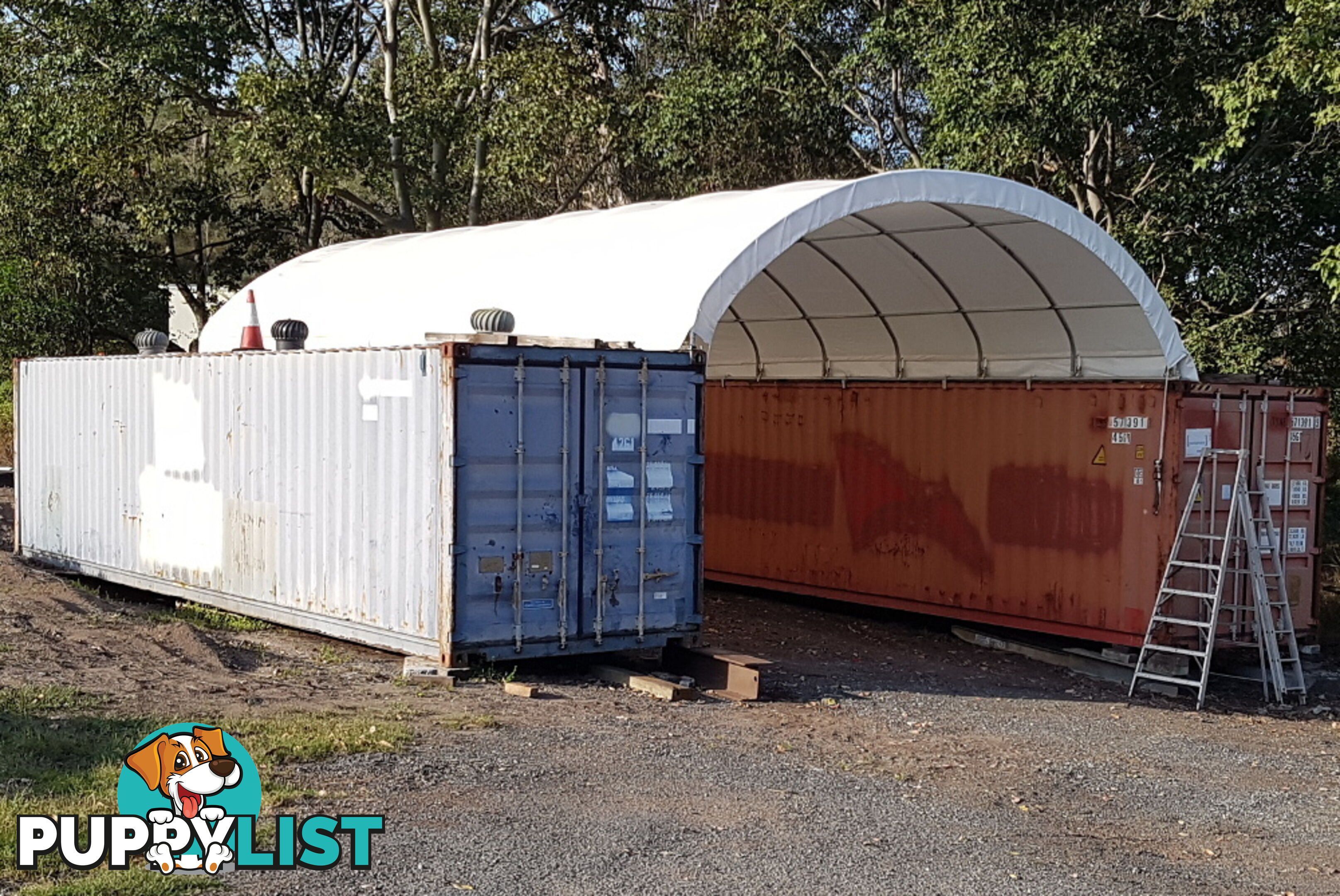 New 6m x 12m Container Shelter Workshop Igloo Dome with End Wall