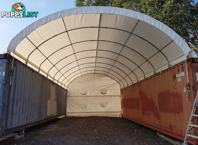 New 6m x 12m Container Shelter Workshop Igloo Dome with End Wall