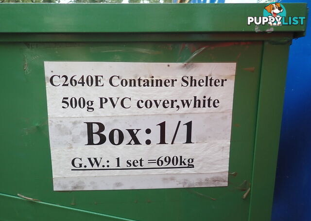 New 8m x 12m Container Shelter Workshop Igloo Dome with End Wall