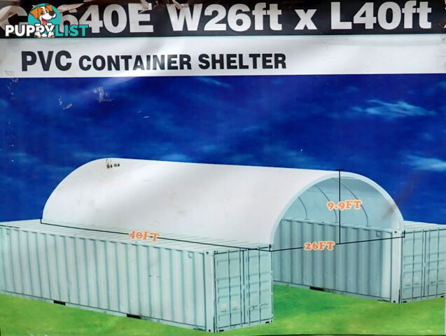 New 8m x 12m Container Shelter Workshop Igloo Dome with End Wall