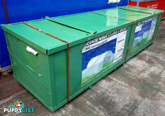 New 8m x 12m Container Shelter Workshop Igloo Dome with End Wall