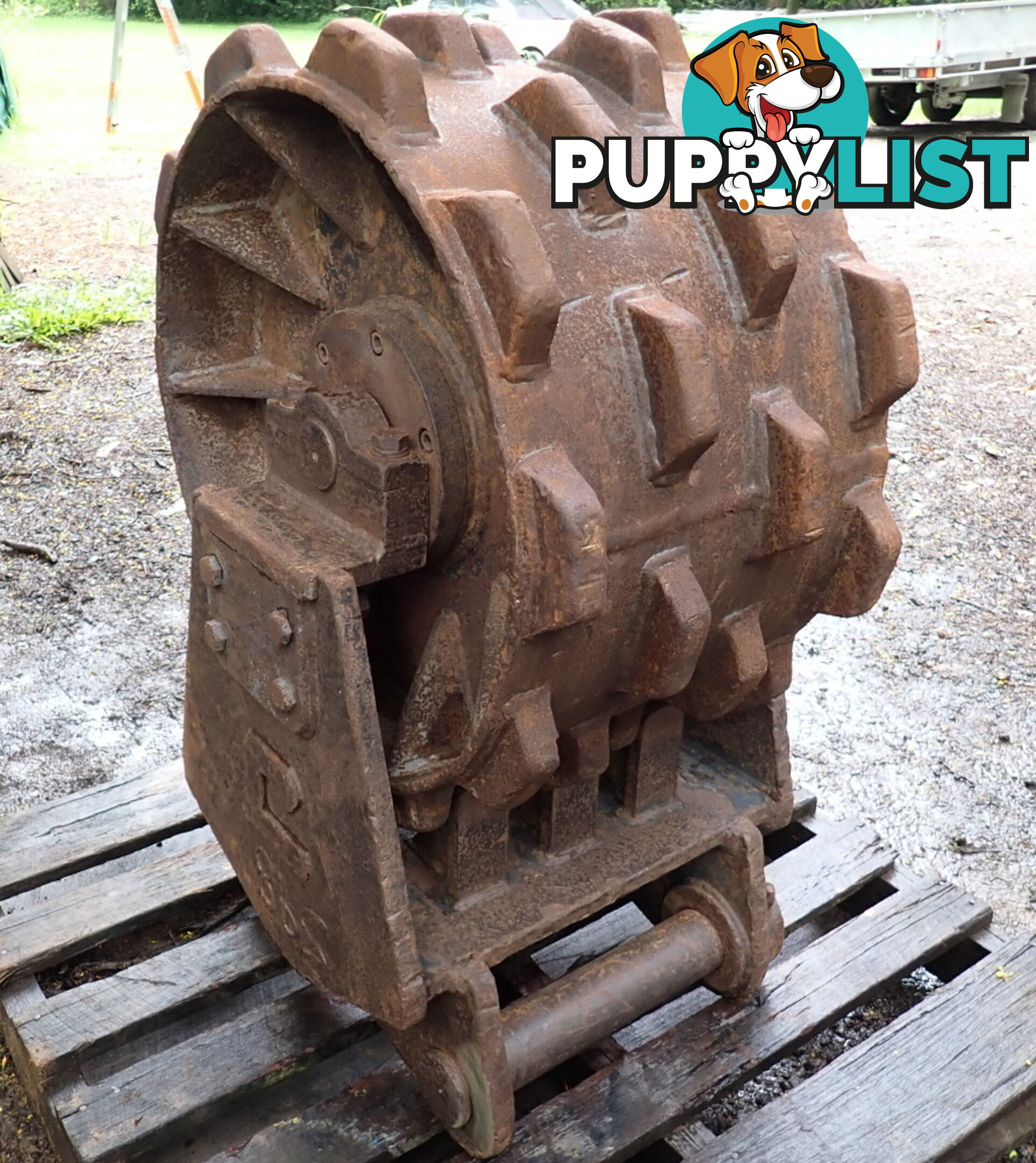 16-32 ton (80mm pin) 450mm Excavator Compaction Wheel