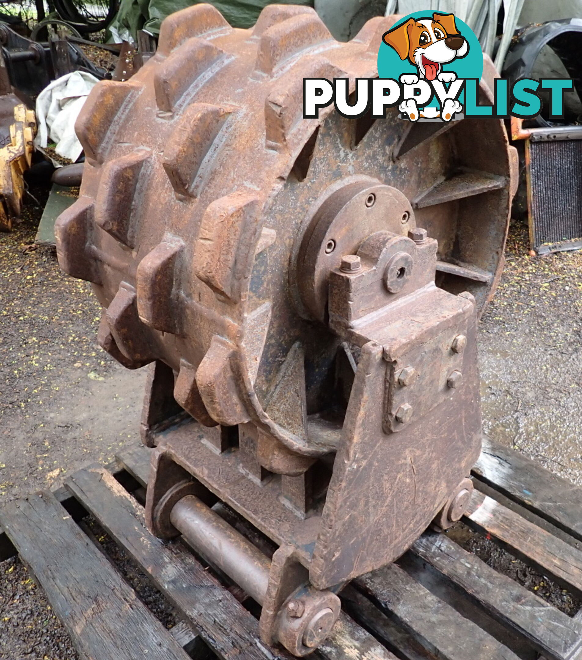 16-32 ton (80mm pin) 450mm Excavator Compaction Wheel