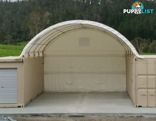 New Rear End Wall for 6m wide Container Shelter Dome