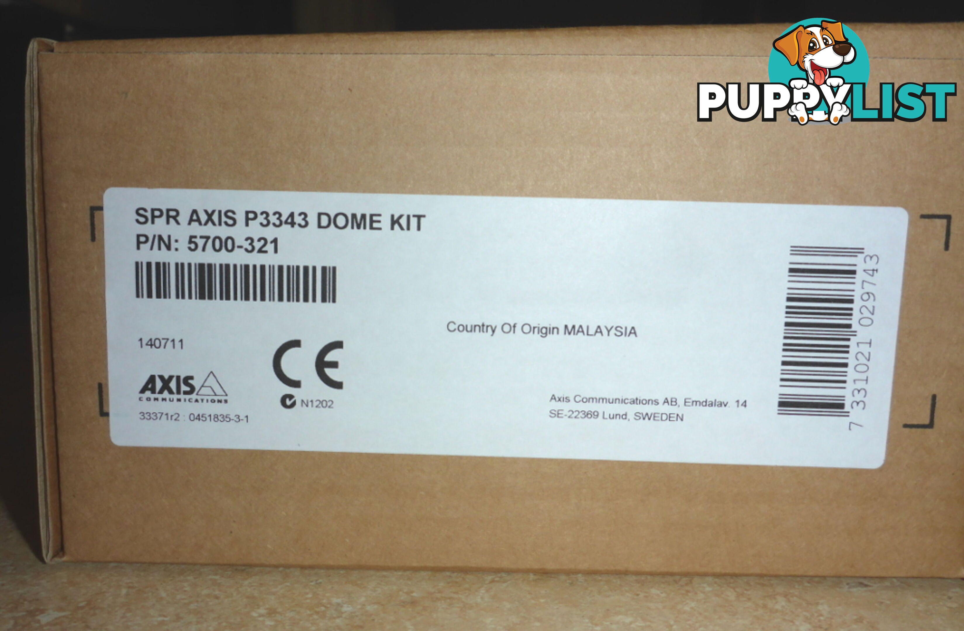 New Axis P3343 Surveillance Camera Dome Kit 5700-321