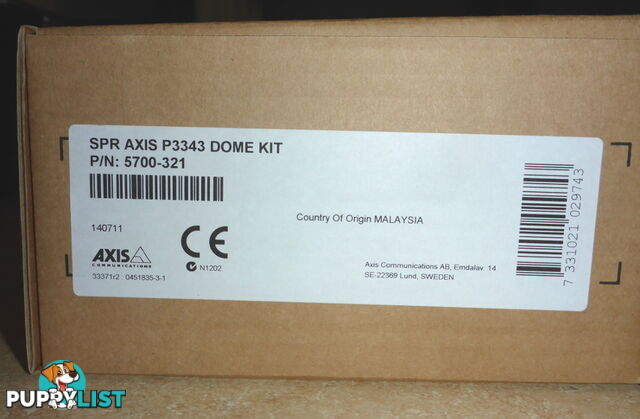 New Axis P3343 Surveillance Camera Dome Kit 5700-321