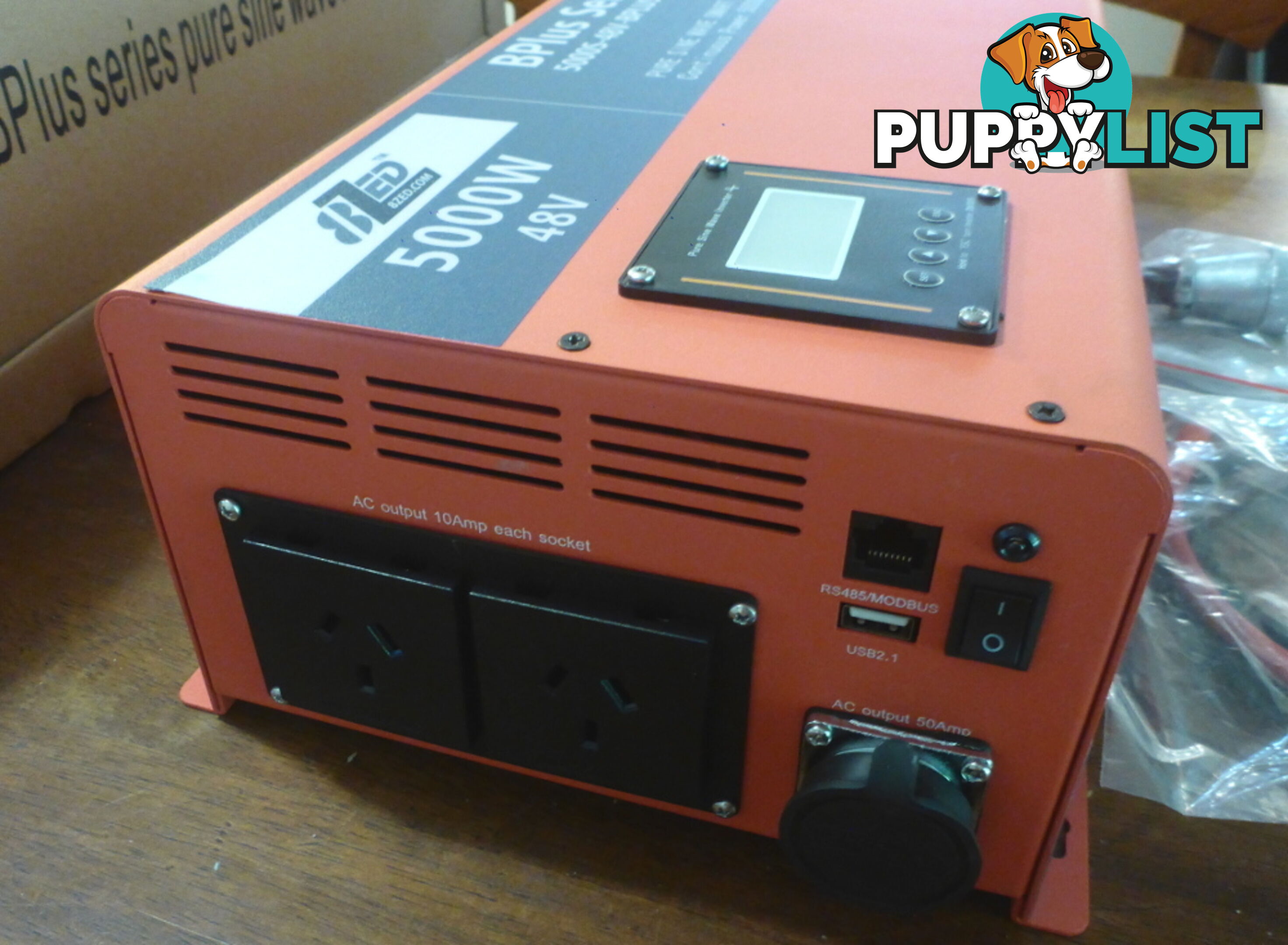 RRP $4175. New 5000w (15000w peak) 48Vdc-240Vac Pure Sine Wave Smart Power Inverter