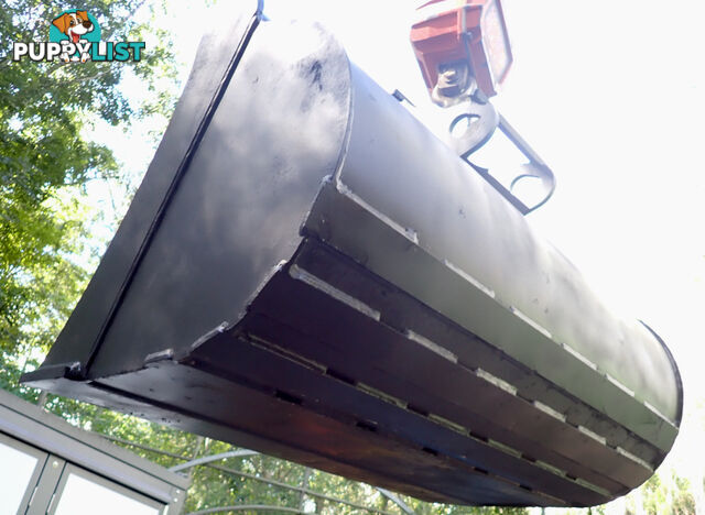 New 4-12 ton 1000mm AHE Excavator / Backhoe Mud Batter Bucket, Partial Headstock