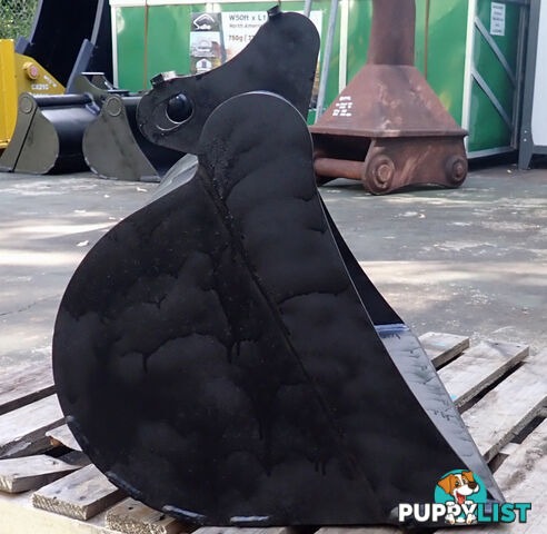 New 4-12 ton 1000mm AHE Excavator / Backhoe Mud Batter Bucket, Partial Headstock