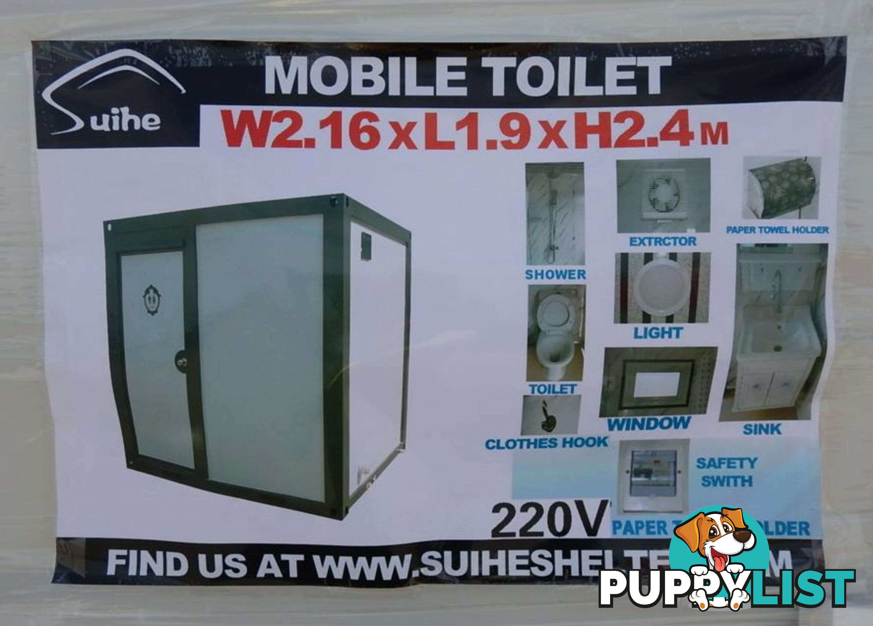 New Portable Toilet Shower Bathroom Restroom Ablution Block