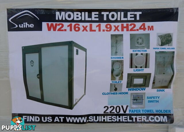 New Portable Toilet Shower Bathroom Restroom Ablution Block