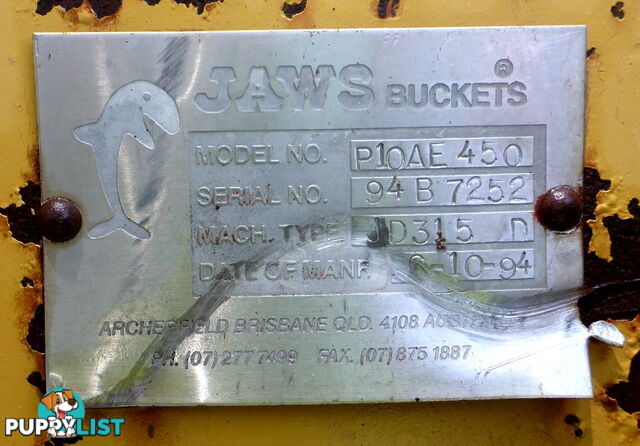3-7 ton (45, 38mm pin) 450mm Jaws Excavator & Backhoe GP Digging & Trenching Bucket