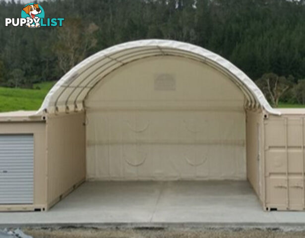 New Rear End Wall for 6m wide Container Shelter Dome