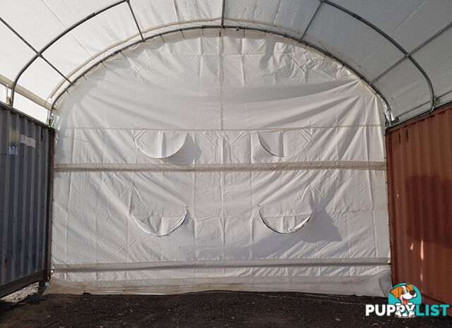 New Rear End Wall for 6m wide Container Shelter Dome