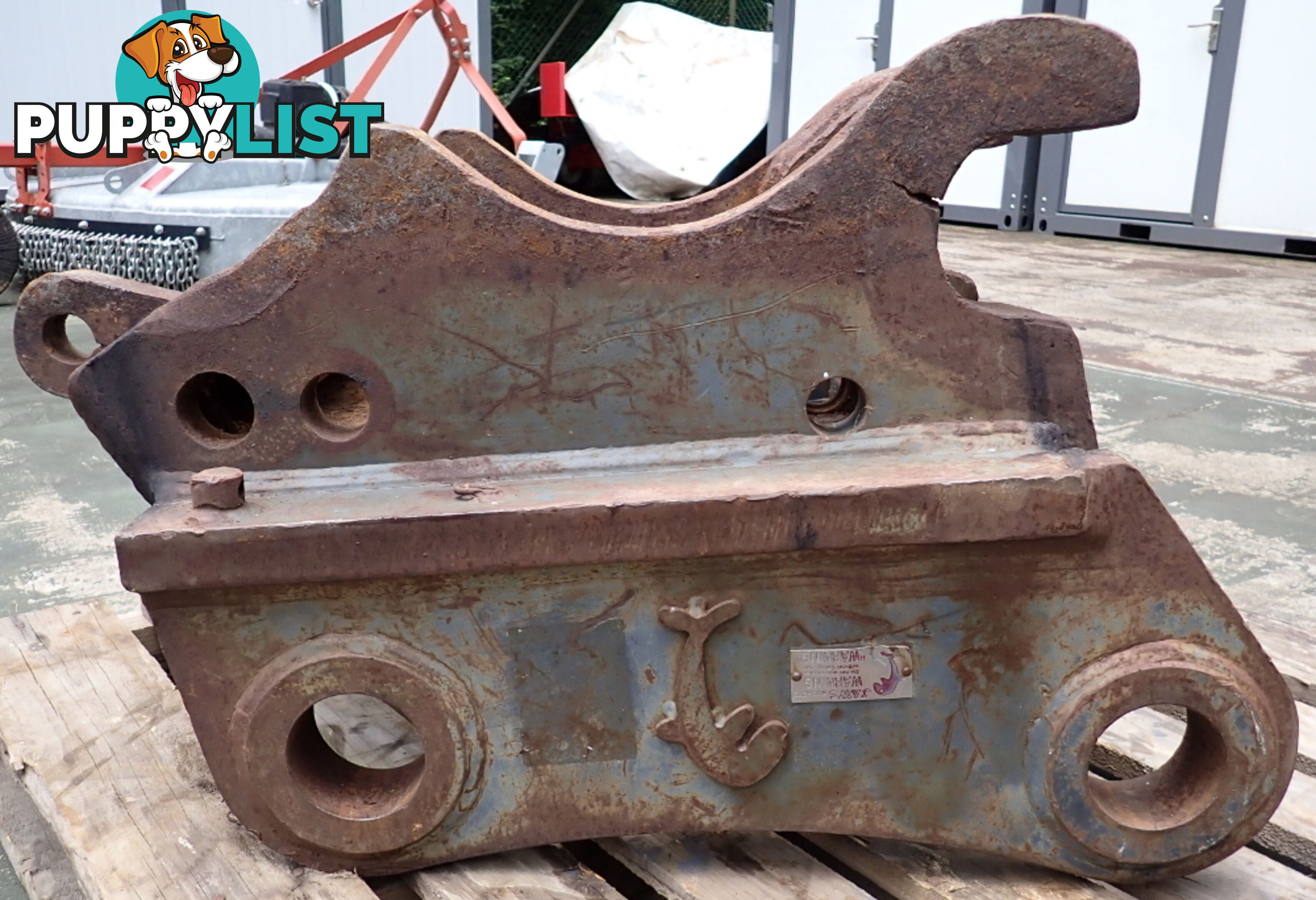 22-36 ton (90mm pin) Excavator Jaws Hitch needs repair or for Headstock