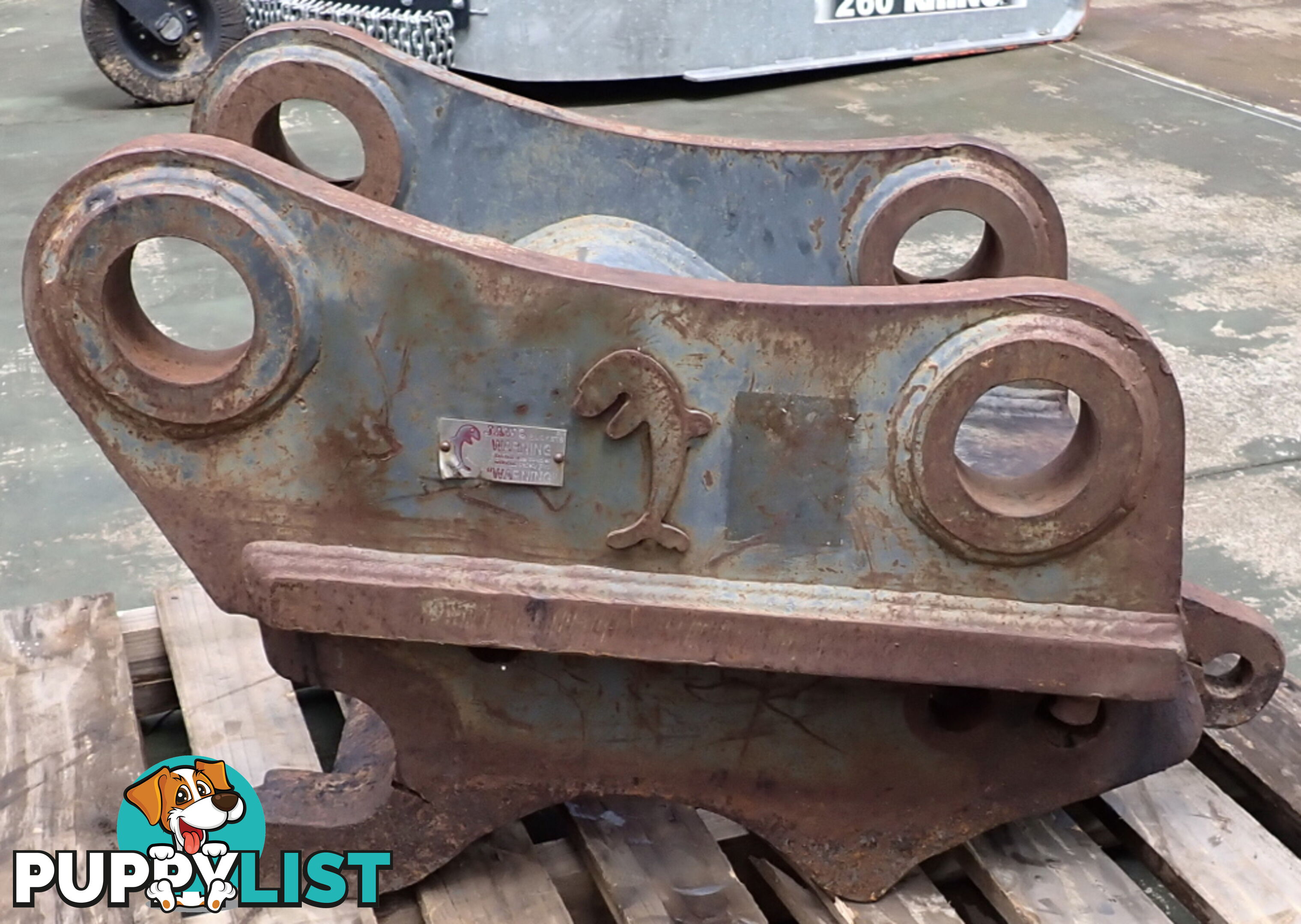 22-36 ton (90mm pin) Excavator Jaws Hitch needs repair or for Headstock