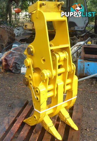 New 8-20 ton (65mm Pin) Excavator 5 Finger Mechanical Grapple Grab