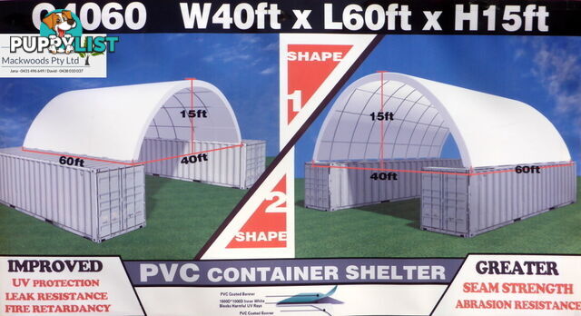 New 12m x 18m (223m2) Container Shelter Workshop Igloo Dome