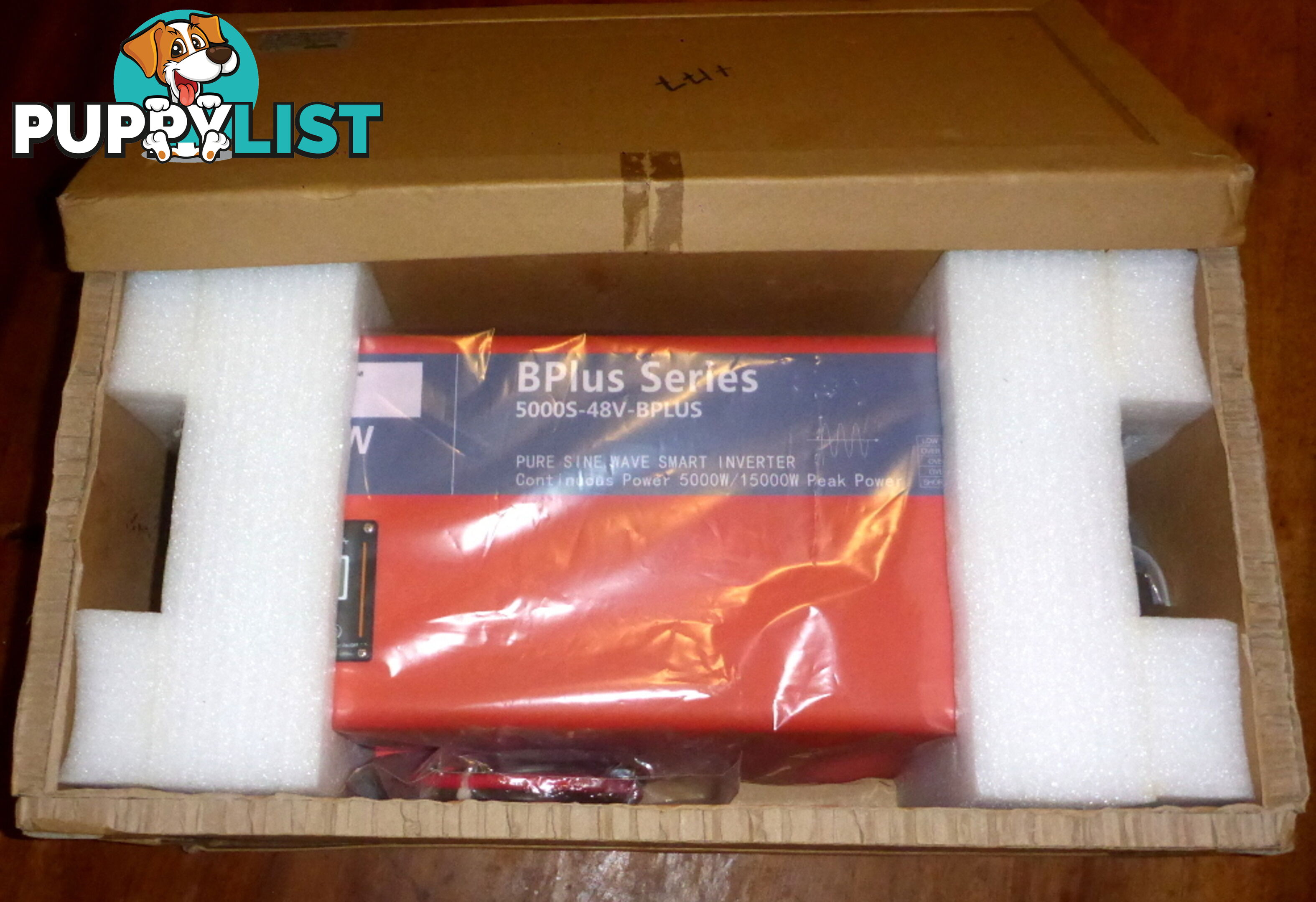 RRP $4175. New 5000w (15000w peak) 48Vdc-240Vac Pure Sine Wave Smart Power Inverter