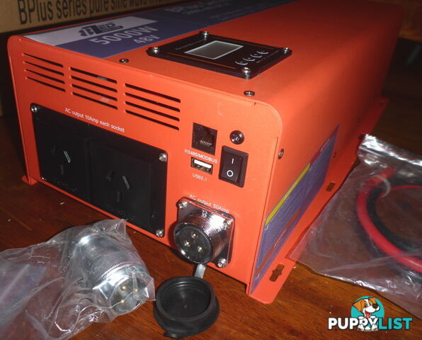 RRP $4175. New 5000w (15000w peak) 48Vdc-240Vac Pure Sine Wave Smart Power Inverter