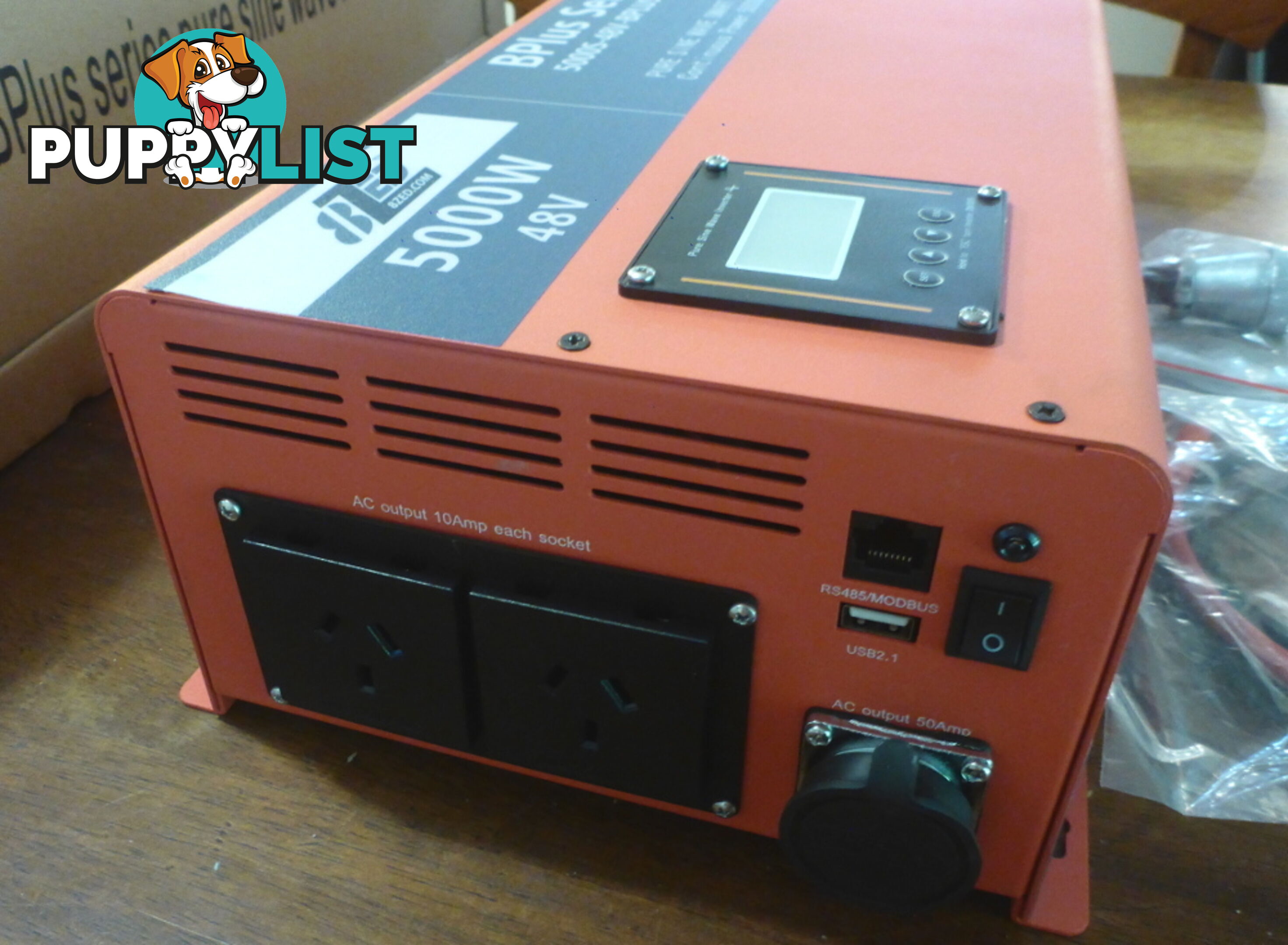 RRP $4175. New 5000w (15000w peak) 48Vdc-240Vac Pure Sine Wave Smart Power Inverter
