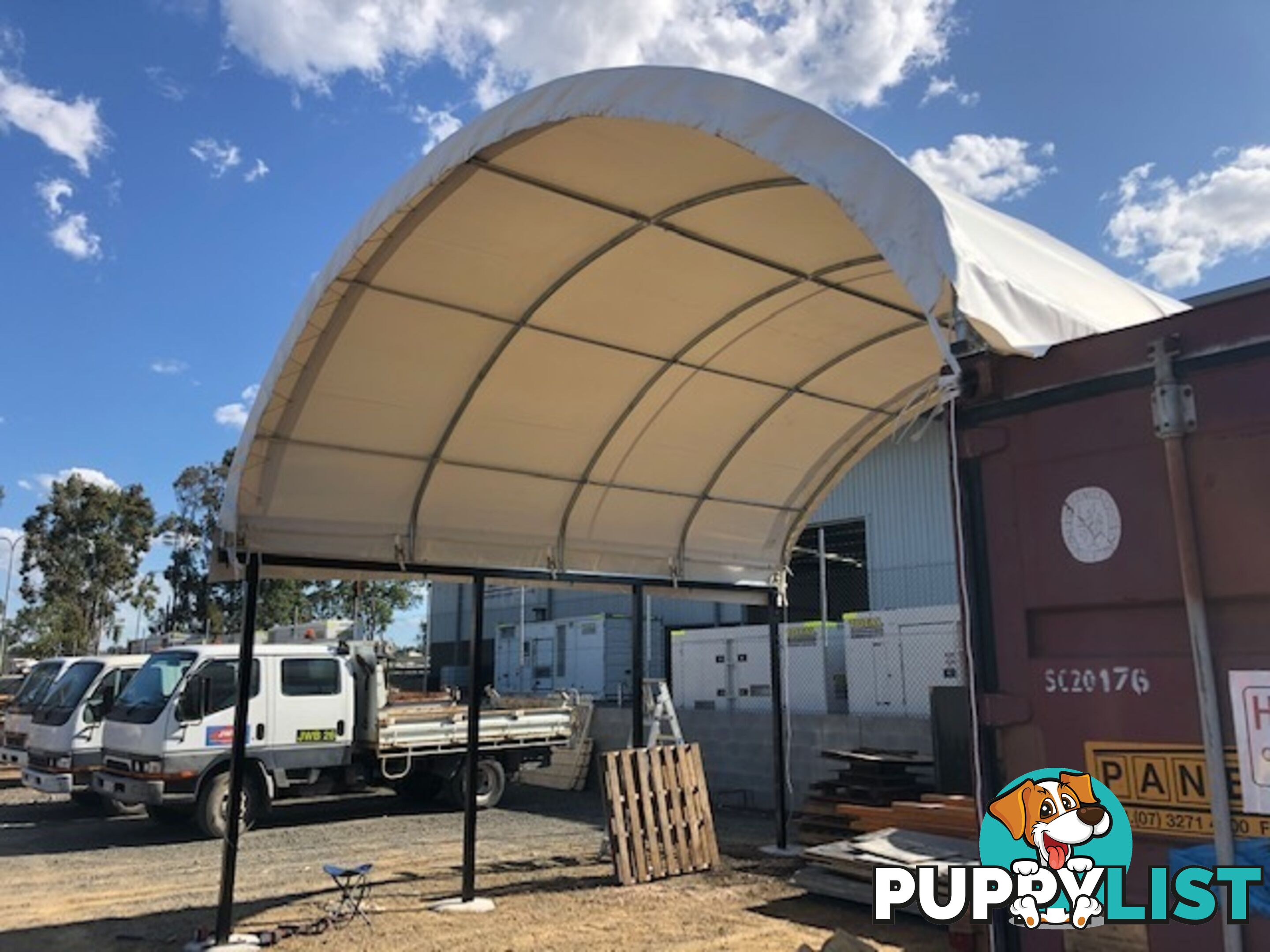 New 6m x 6m Container Shelter Workshop Igloo Dome