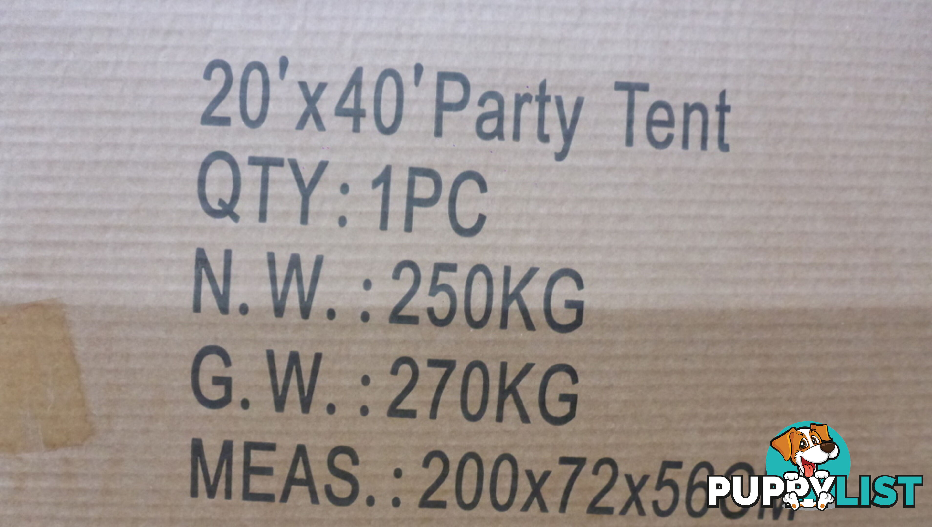 6m x 12m (72m2) Marquee Party & Wedding Tent with Heavy Duty PVC Roof & Walls