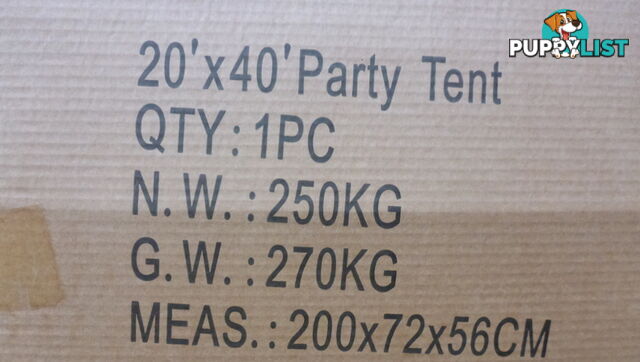 6m x 12m (72m2) Marquee Party & Wedding Tent with Heavy Duty PVC Roof & Walls
