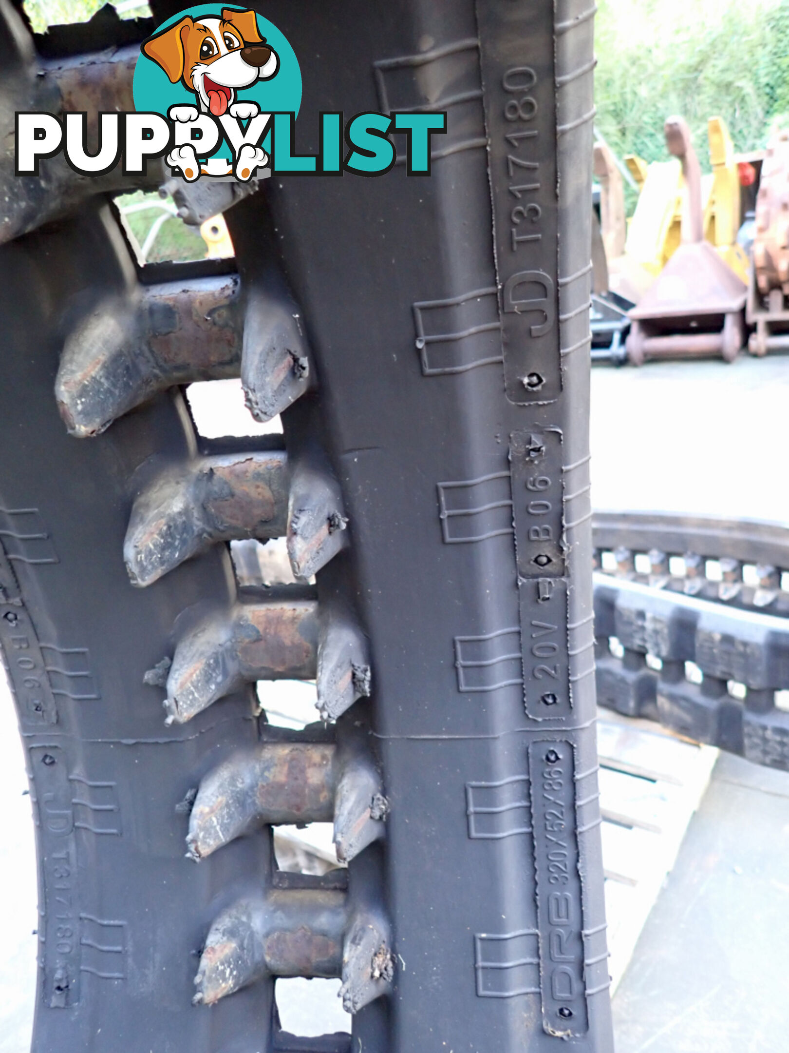 2 John Deere Track Loader / Excavator Rubber Tracks 320x86x52 suit Bobcat, JD, Komatsu, Kubota etc
