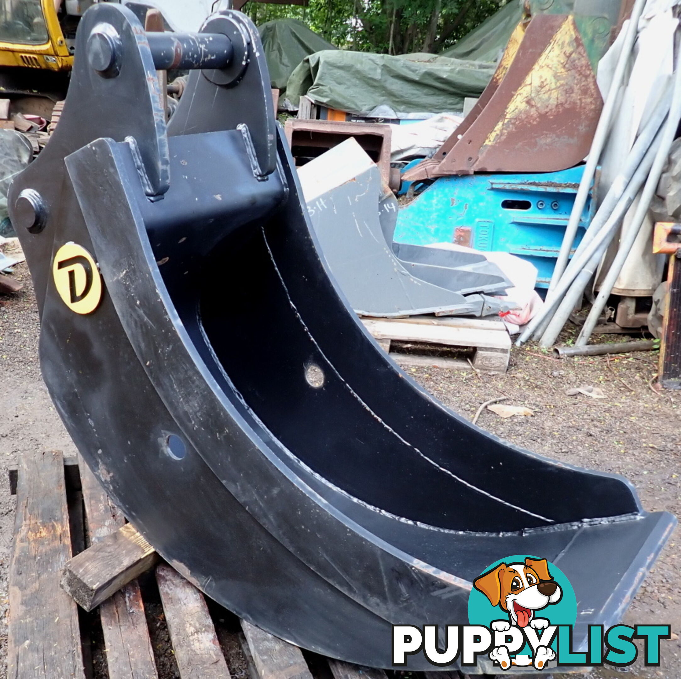 New 15-32 ton (80mm pin) 600mm Doherty Excavator Cleanup Gummy Bucket