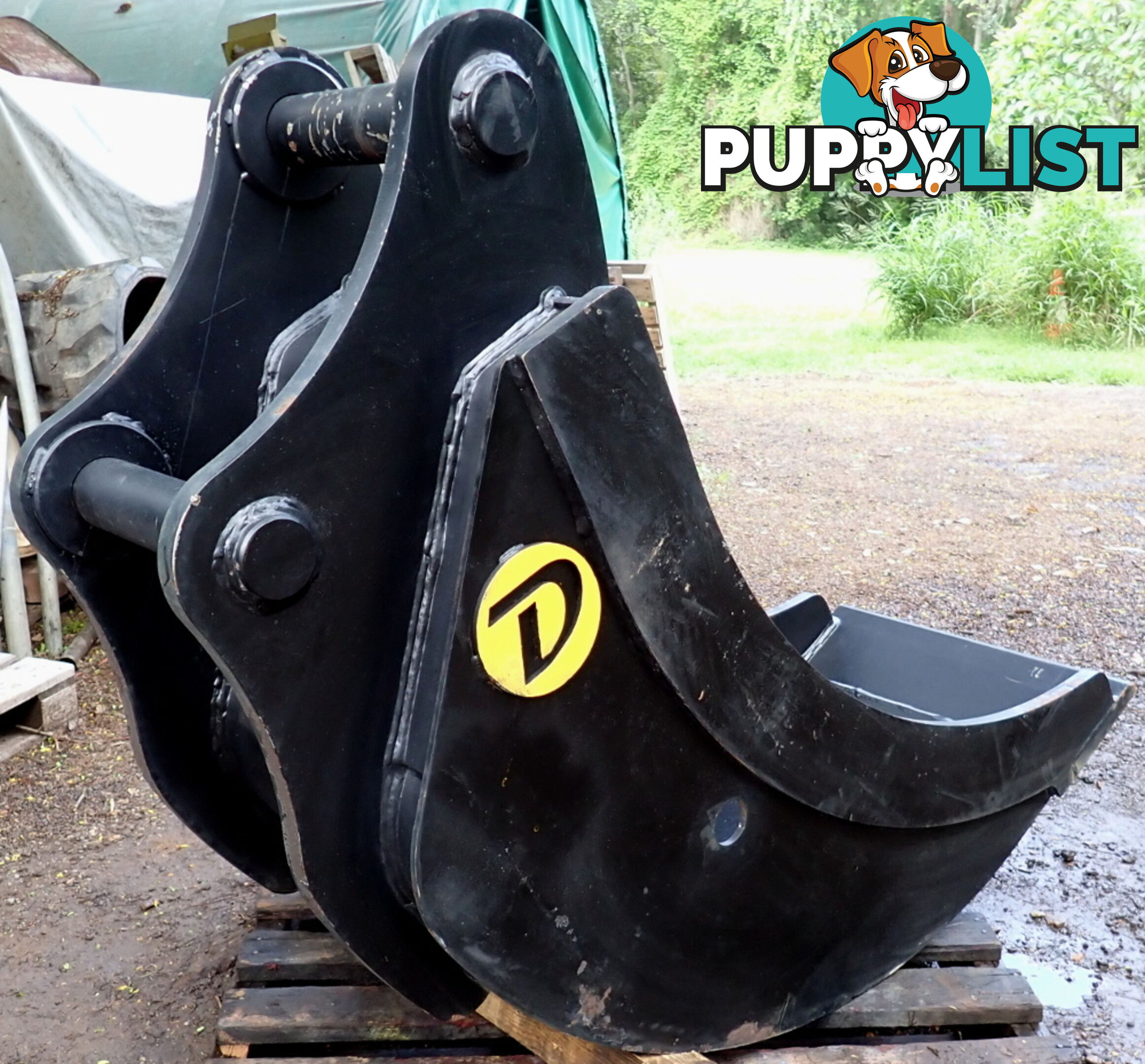 New 15-32 ton (80mm pin) 600mm Doherty Excavator Cleanup Gummy Bucket