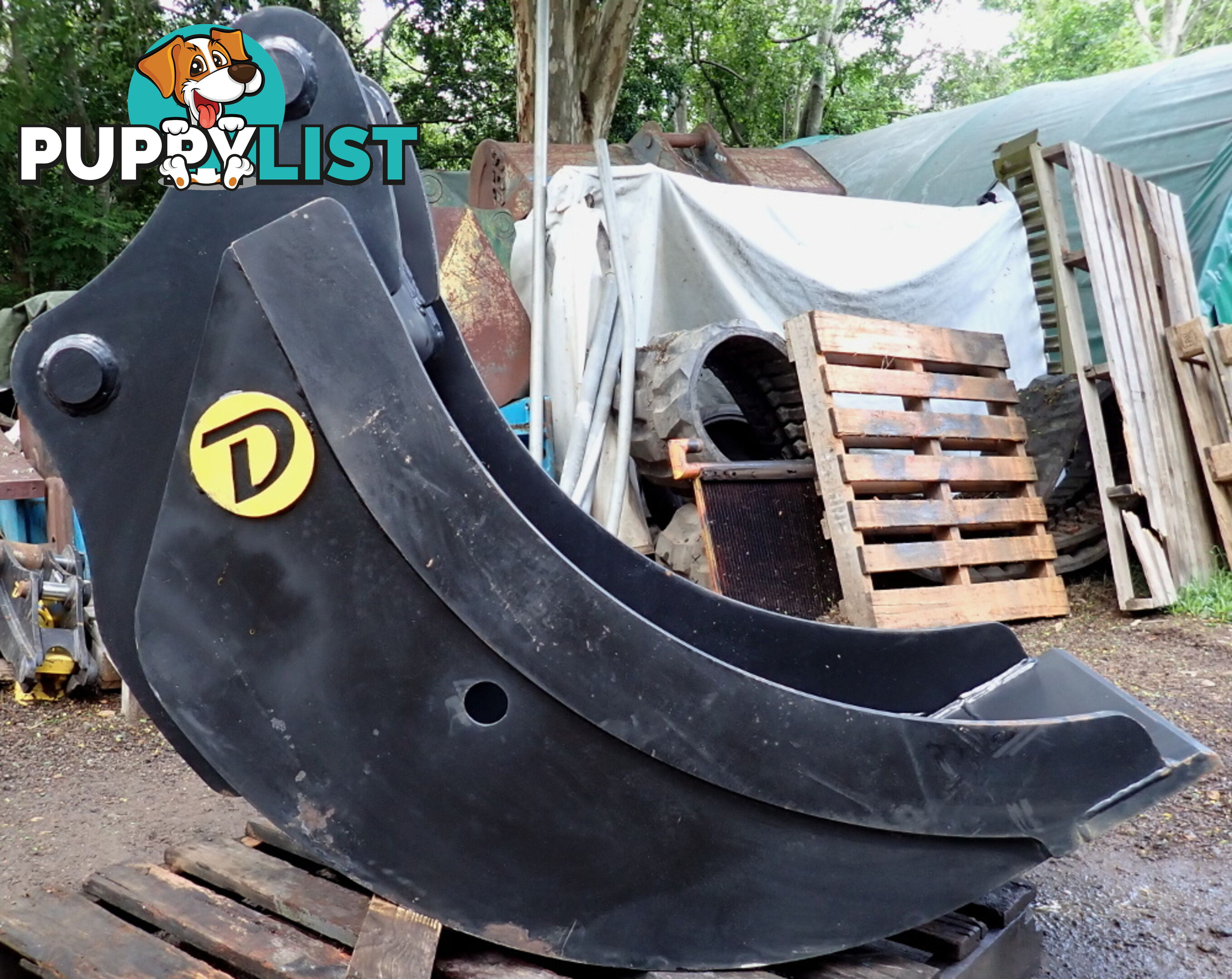 New 15-32 ton (80mm pin) 600mm Doherty Excavator Cleanup Gummy Bucket