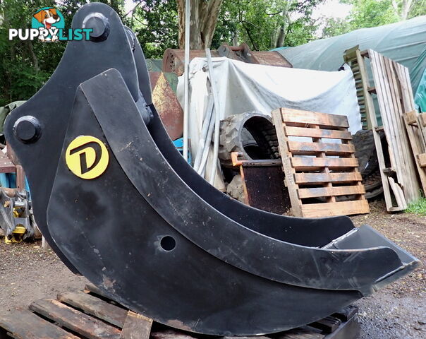 New 15-32 ton (80mm pin) 600mm Doherty Excavator Cleanup Gummy Bucket