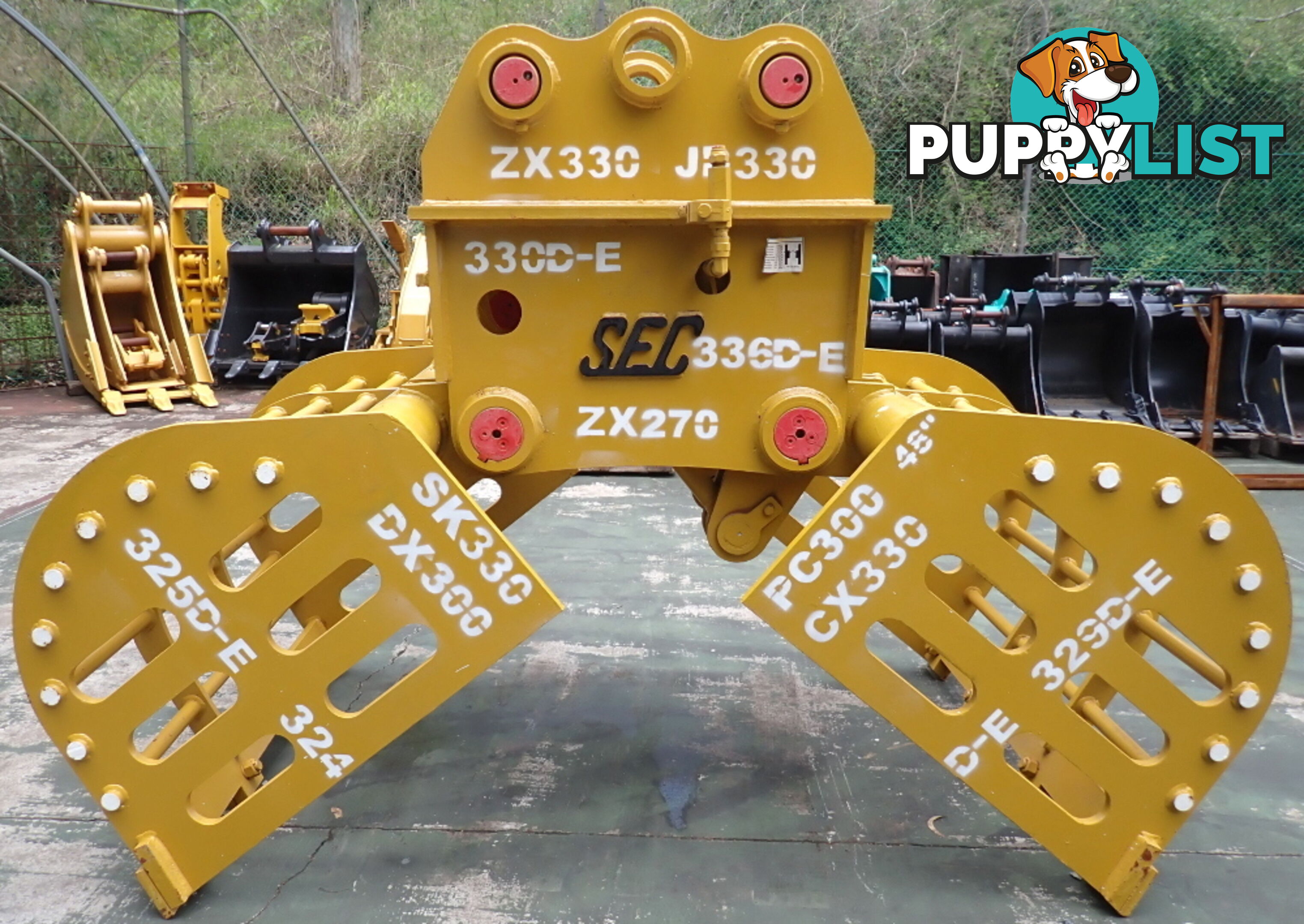 20-48 ton (90 or 100mm pin) Excavator Hydraulic Clamshell Sieve Bucket