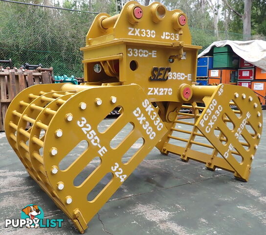 20-48 ton (90 or 100mm pin) Excavator Hydraulic Clamshell Sieve Bucket