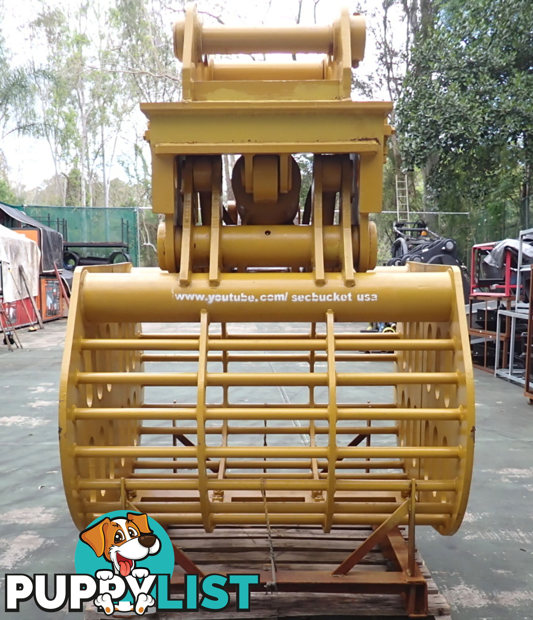 20-48 ton (90 or 100mm pin) Excavator Hydraulic Clamshell Sieve Bucket