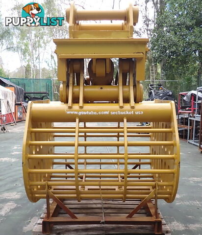 20-48 ton (90 or 100mm pin) Excavator Hydraulic Clamshell Sieve Bucket