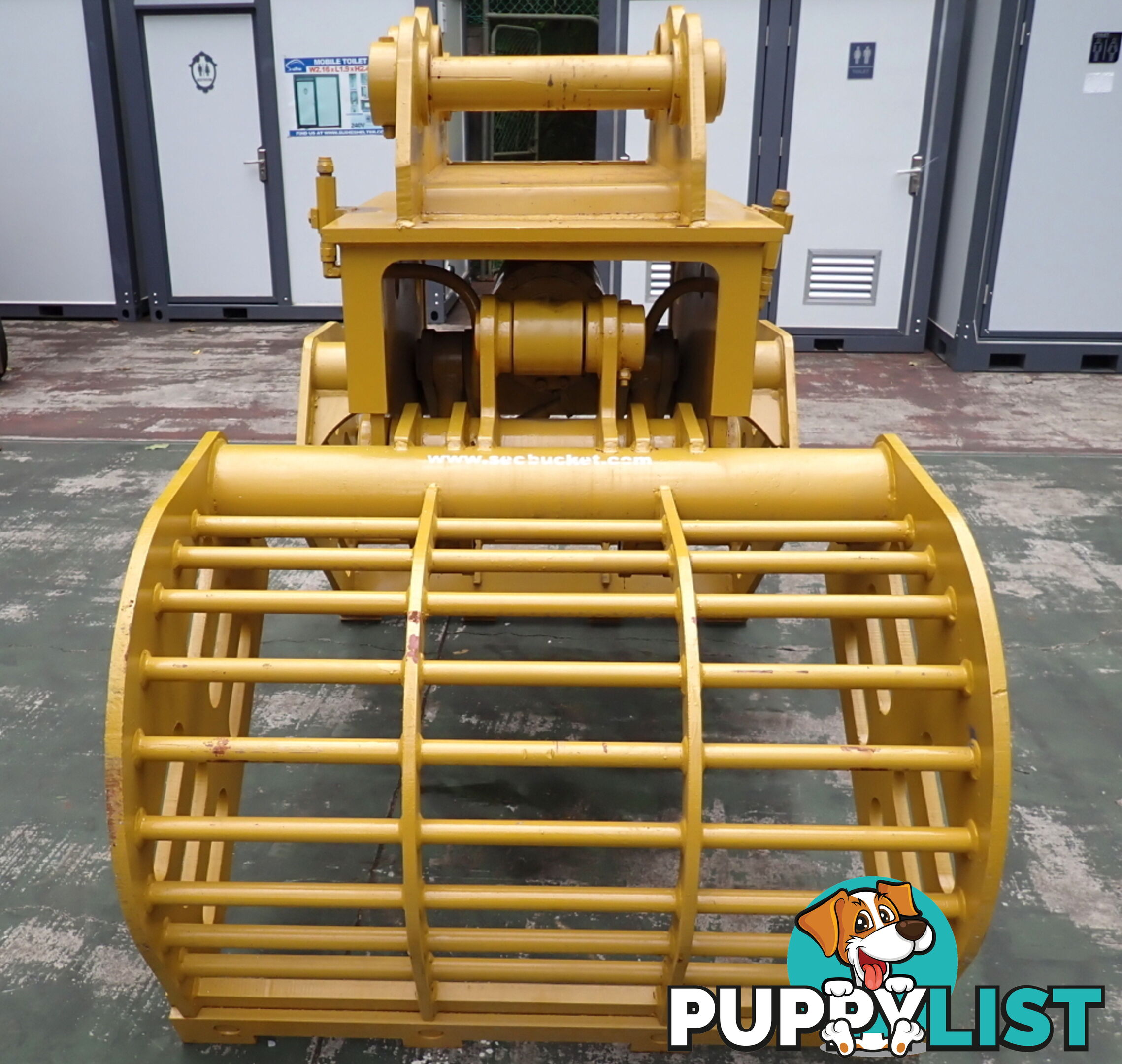 20-48 ton (90 or 100mm pin) Excavator Hydraulic Clamshell Sieve Bucket