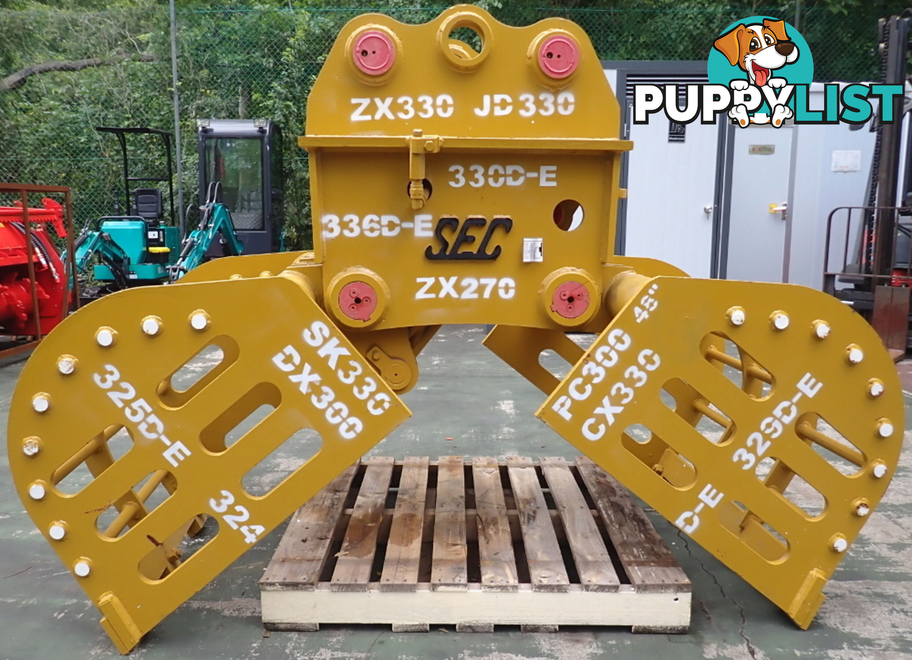20-48 ton (90 or 100mm pin) Excavator Hydraulic Clamshell Sieve Bucket