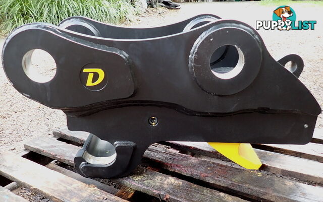 90mm pin Hitch grabs 80mm & 90mm buckets New Doherty D-Lock Hydraulic Excavator Quick Hitch Coupling