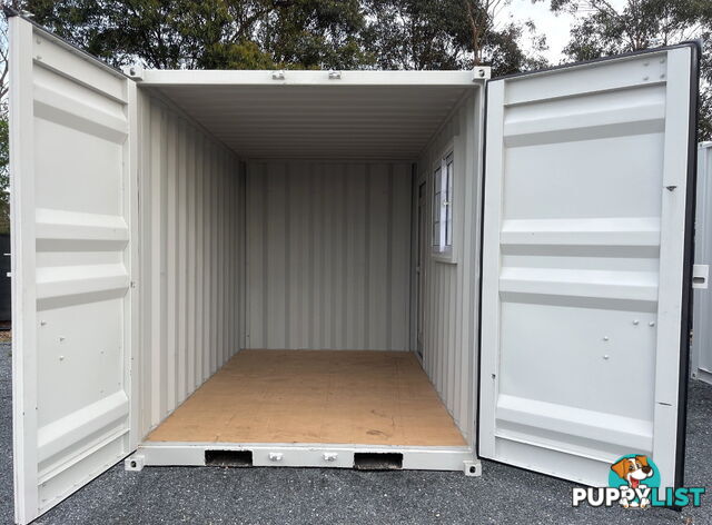 New 12ft Shipping Container with side Door & Window