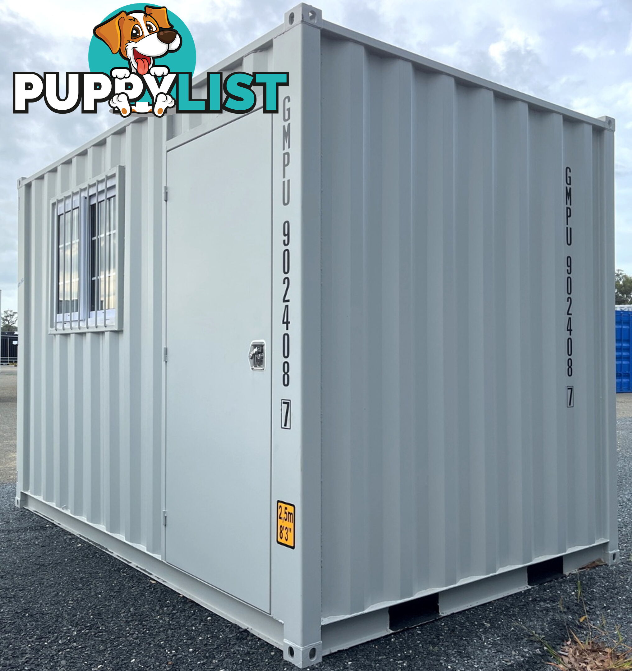 New 12ft Shipping Container with side Door & Window