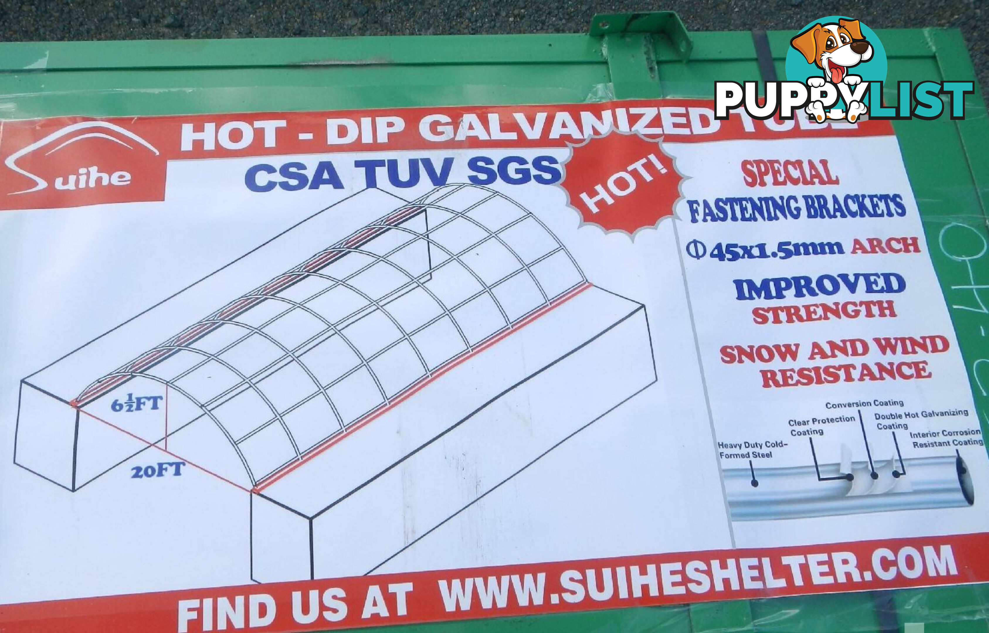 New 6m x 12m Container Shelter Workshop Igloo Dome